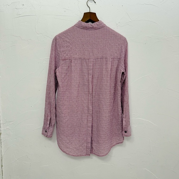 Free People No Limits Stripe Stretch
Cotton Shirt - Picture 8 of 16